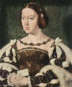 CLEVE, Joos van Portrait of Eleonora, Queen of France  fdg oil on canvas